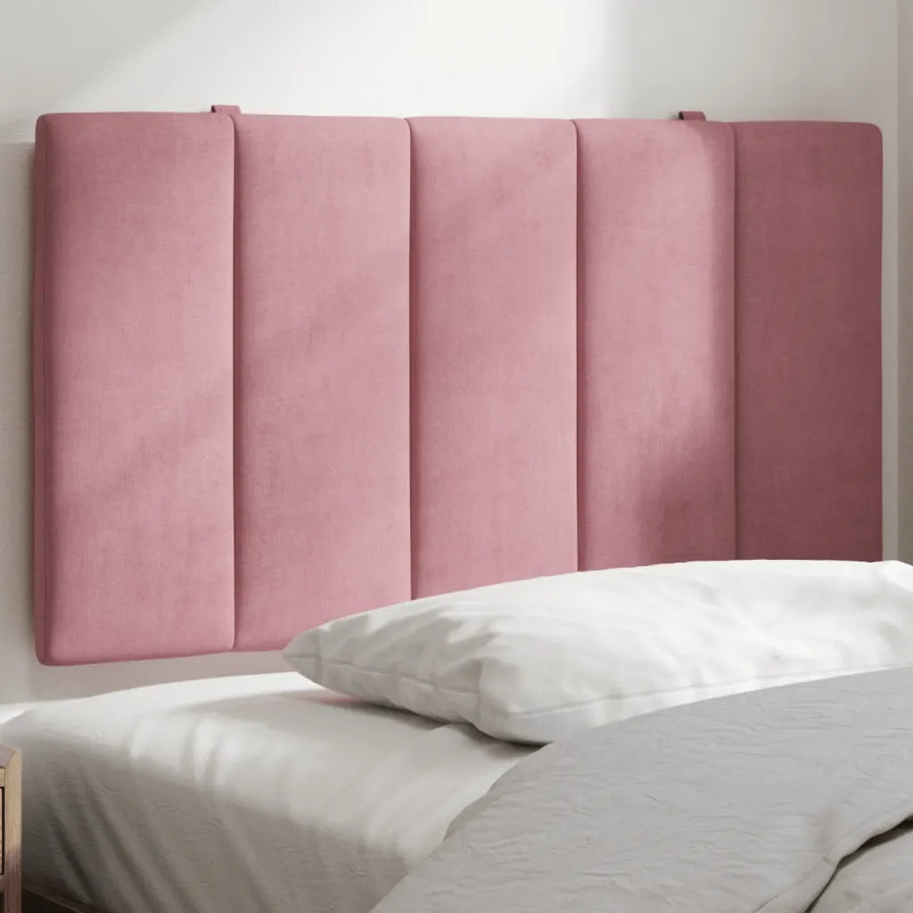 Cuscino Testiera Hanko Rosa 80 cm in Velluto 374648