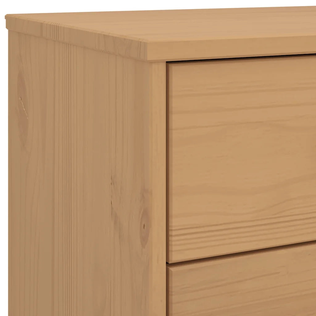 Cassettiera OLDEN Marrone in Legno Massello di Pino CFW2800208