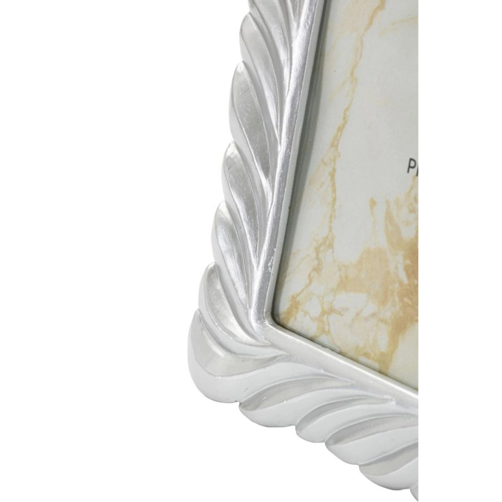 Cornice portafoto Carvy in resina argento 15x20