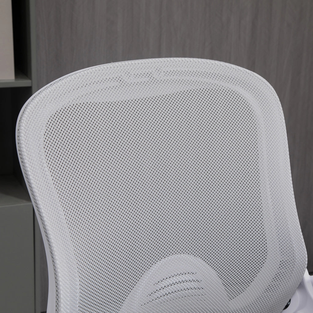 Sedia da ufficio con schienale regolabile, poggiapiedi e meccanismo a pistone ¨C Minimal ¨C nero, metallo, 64x60x106-126 cm