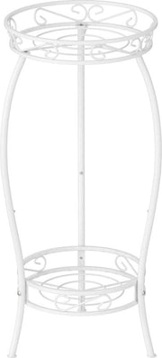 Supporto per piante - contenitore fiori houder - 2-traps - 69 cm - bianco - metallo
