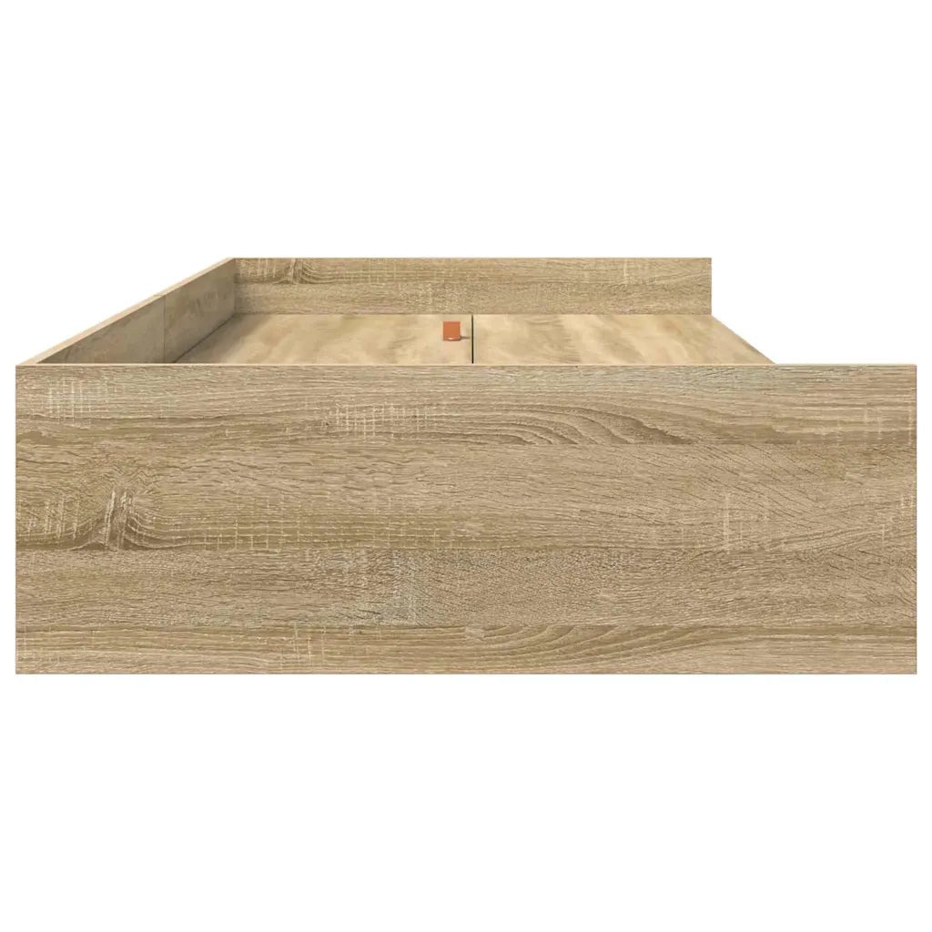 Struttura del letto con testiera-Giroletto con Testiera Rovere Sonoma 100 x 200 cm 690641