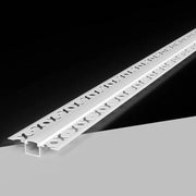 Trade Shop - 5pz Profilo In Alluminio Da Incasso Per Cartongesso Con Copertura Bianca Opaca 2mt Al-31-s -