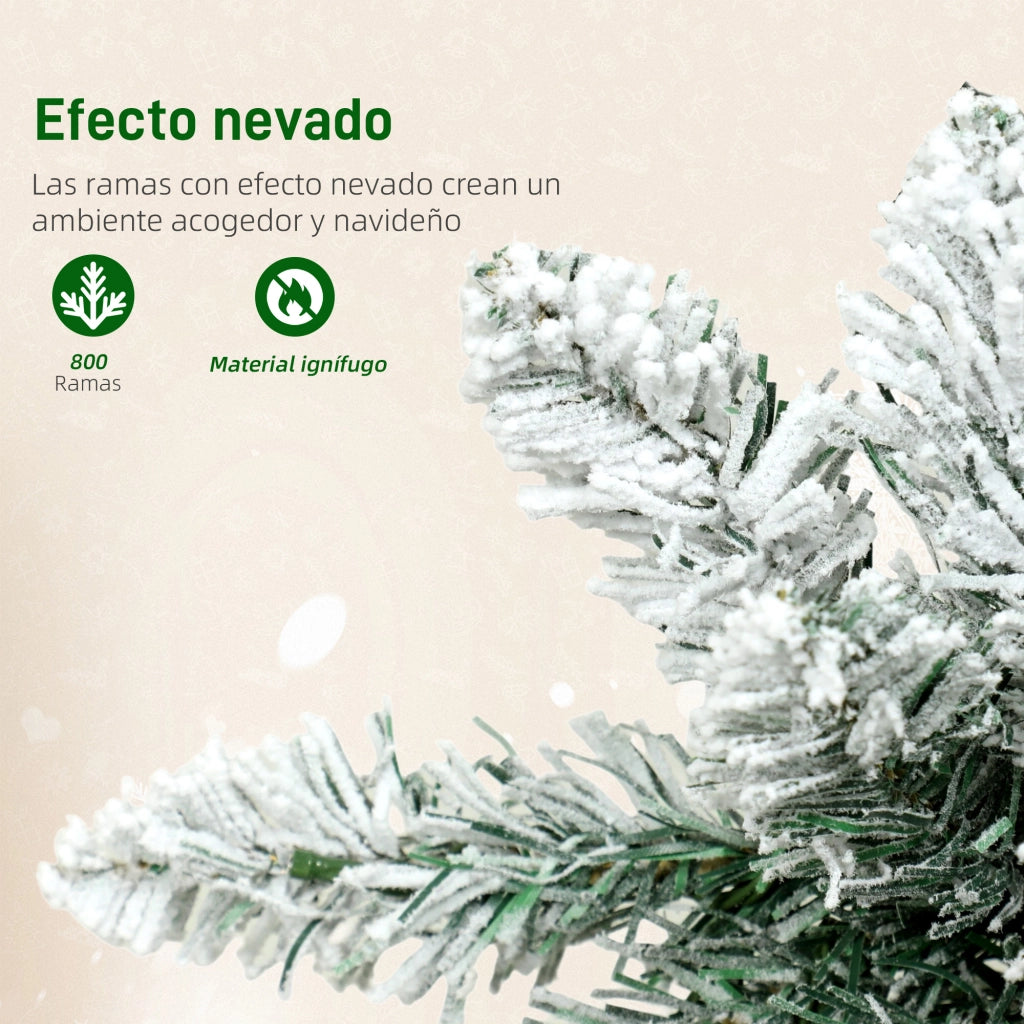 Albero di Natale Slim 225 cm ¨C Xylo ¨C LED Bicolore 11 Modi Timer 800 Rami Verde