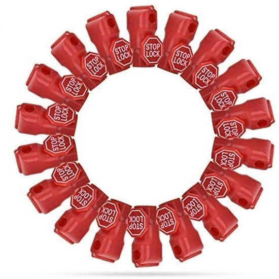 100 Sticker Tag Remover Magnetico - Rood 4mm - Duurzaam e Facile da Utilizzare - Adatto per Supermercati e Negozio