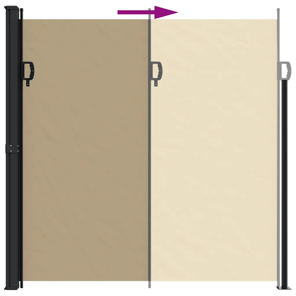 Tenda da Sole Laterale Retrattile-Tenda parasole per balcone per giardino Beige 200x300 cm
