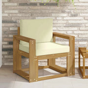 2 Pezzo Set di divani da esterno Poliestere Bianco e Crema 3438979