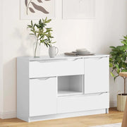 Credenza-Buffet-Armadio da cucina Bianco Lucido 100 x 30 x 65,6 Legno multistrato