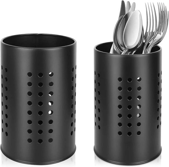 Organizzatore per utensili da cucina - 2 pezzi - Acciaio inossidabile - Organizzatore per spazio a muro - Progetto compattabile - Ideale per utensili da cucina - Organizzatore per cucina