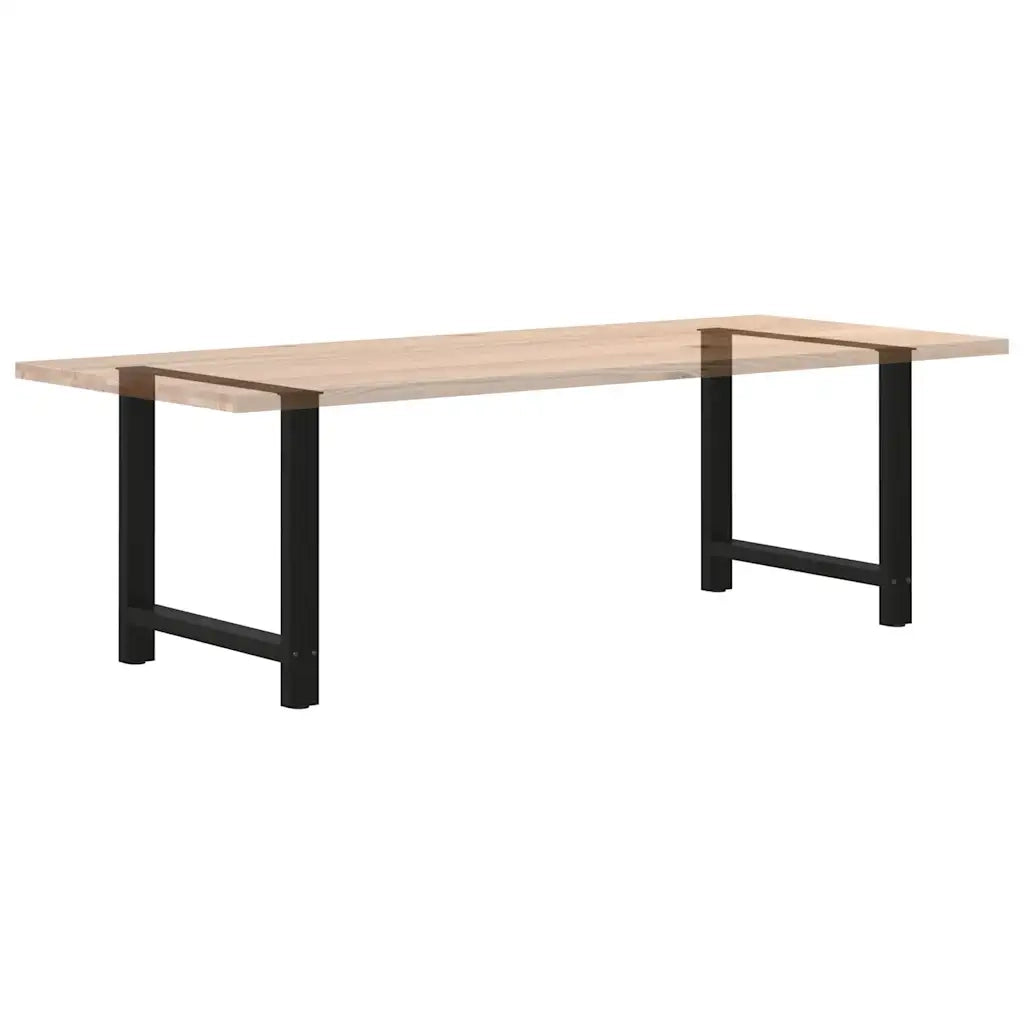 Gambe per tavolo da pranzo nere 2 pz | Piede del tavolo 80x(72-73) cm in acciaio