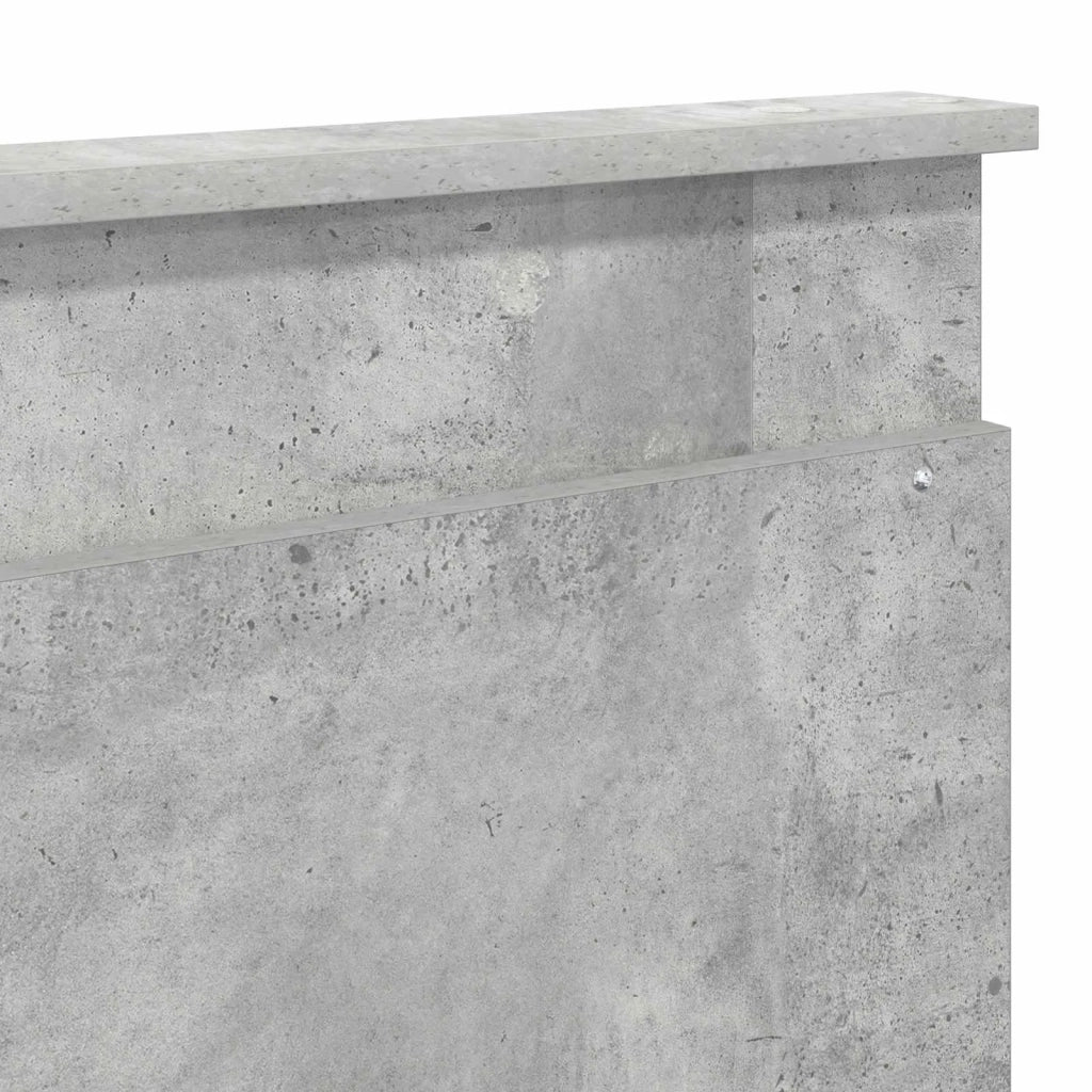 Testiera | Testata con Testiera | Testata Grigio cemento 180 cm Legno multistrato