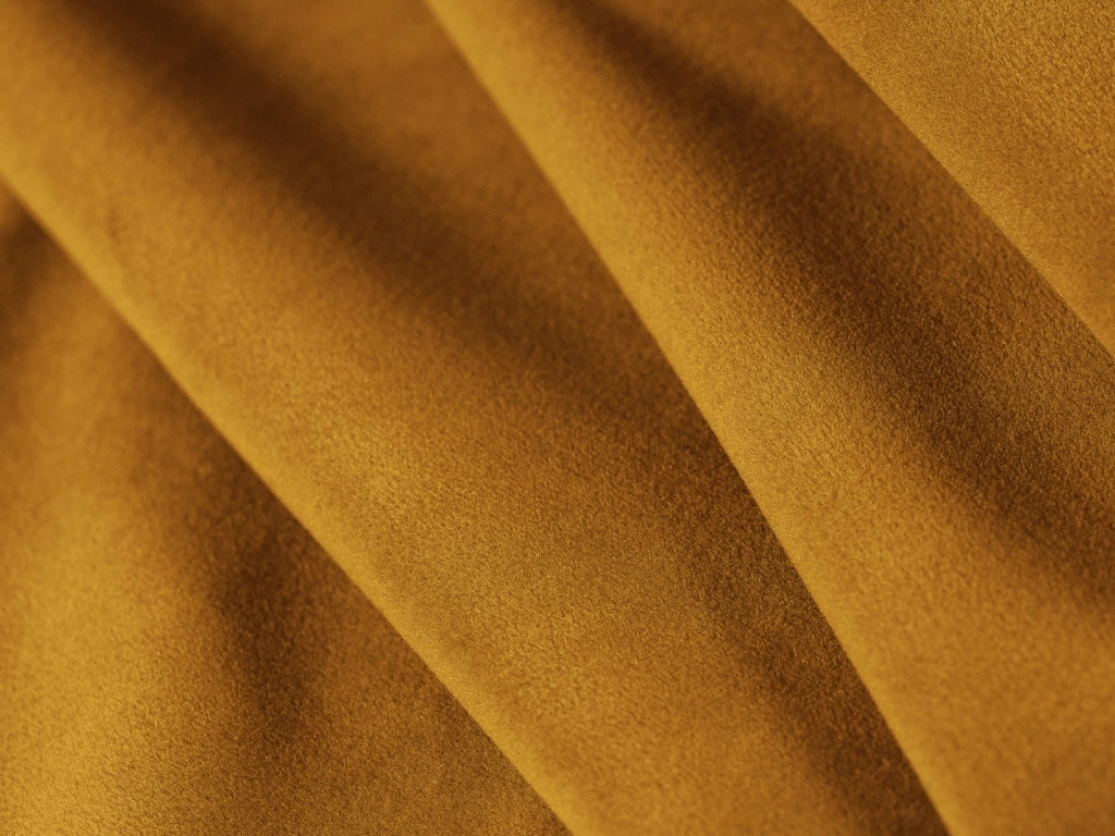 Cosmopolitan Design - Divano angolare destro "Tulum" 4 posti in velluto giallo 