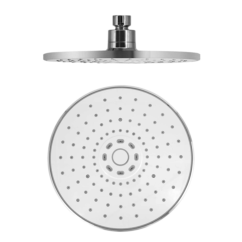Set doccia con soffione in ABS e braccio estendibile 35-50 cm in ottone cromato