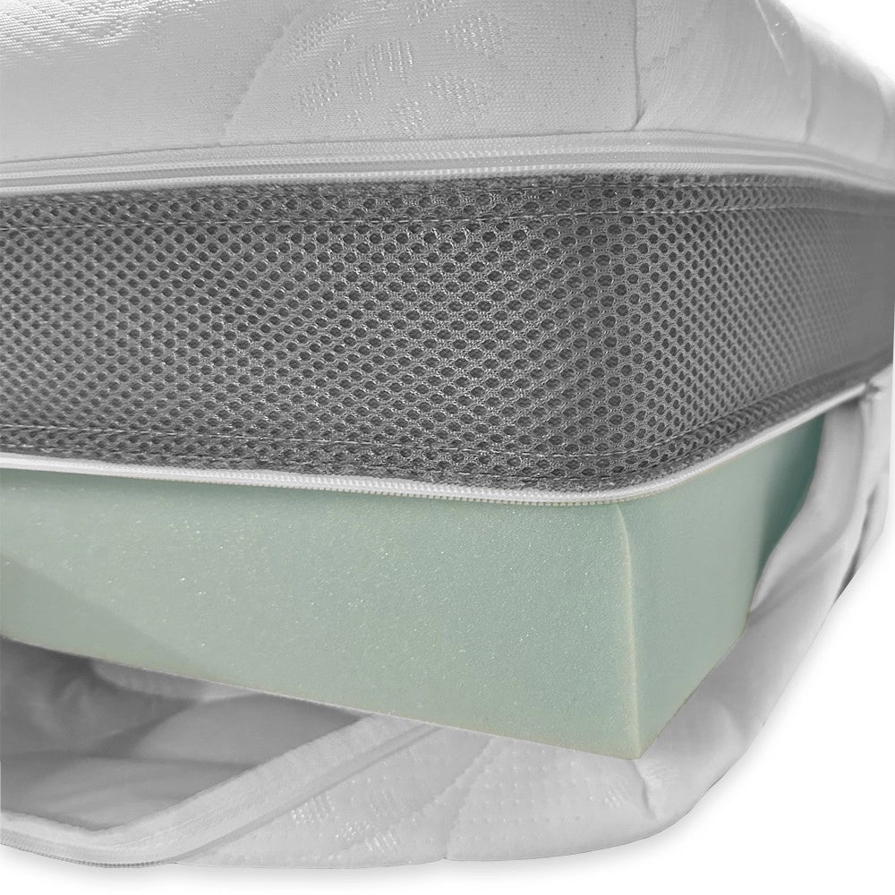 Materasso singolo memory foam 90x190xH23 sfoderabile Supermemory25