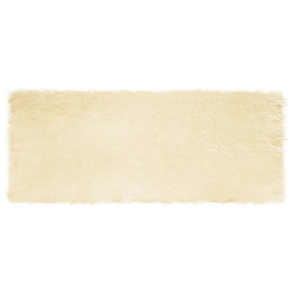 Tappeto in finta TAFALLA Crema 80 x 200 cm Poliestere 42021501