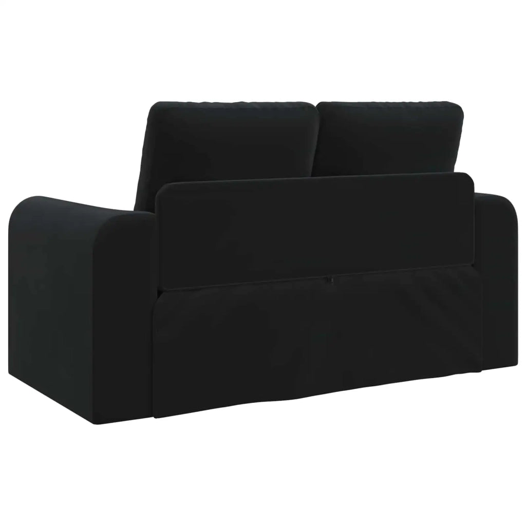 Divano letto | Sof¨¤ letto | Letto singolo Nero 148 x 71 x 83 cm Velluto