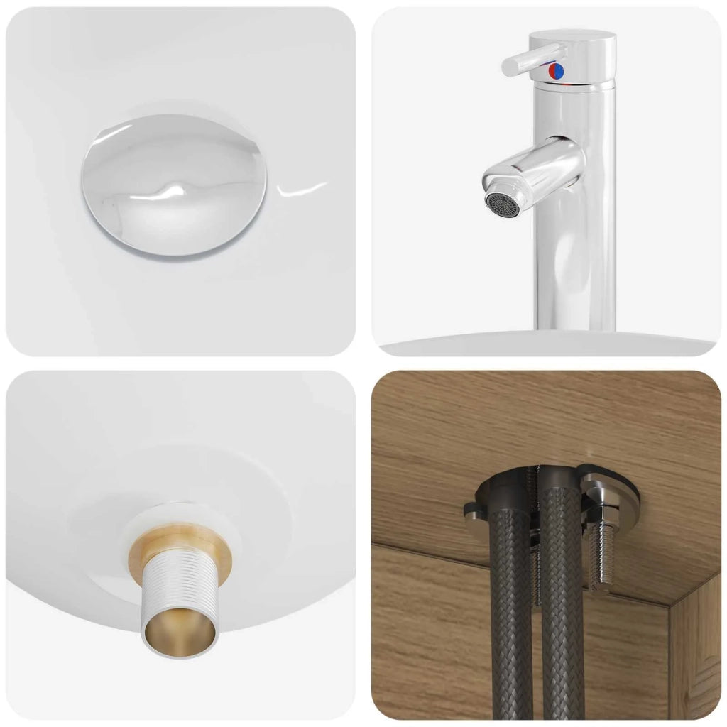 Set di Armadi da Bagno 3 pz Rovere Artigianale 3405858