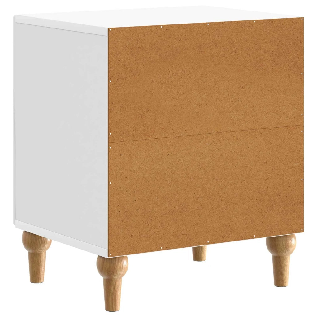 Armadio da Notte 2 pcs Bianco Lucido 43 x 34,5 x 50 cm 894114