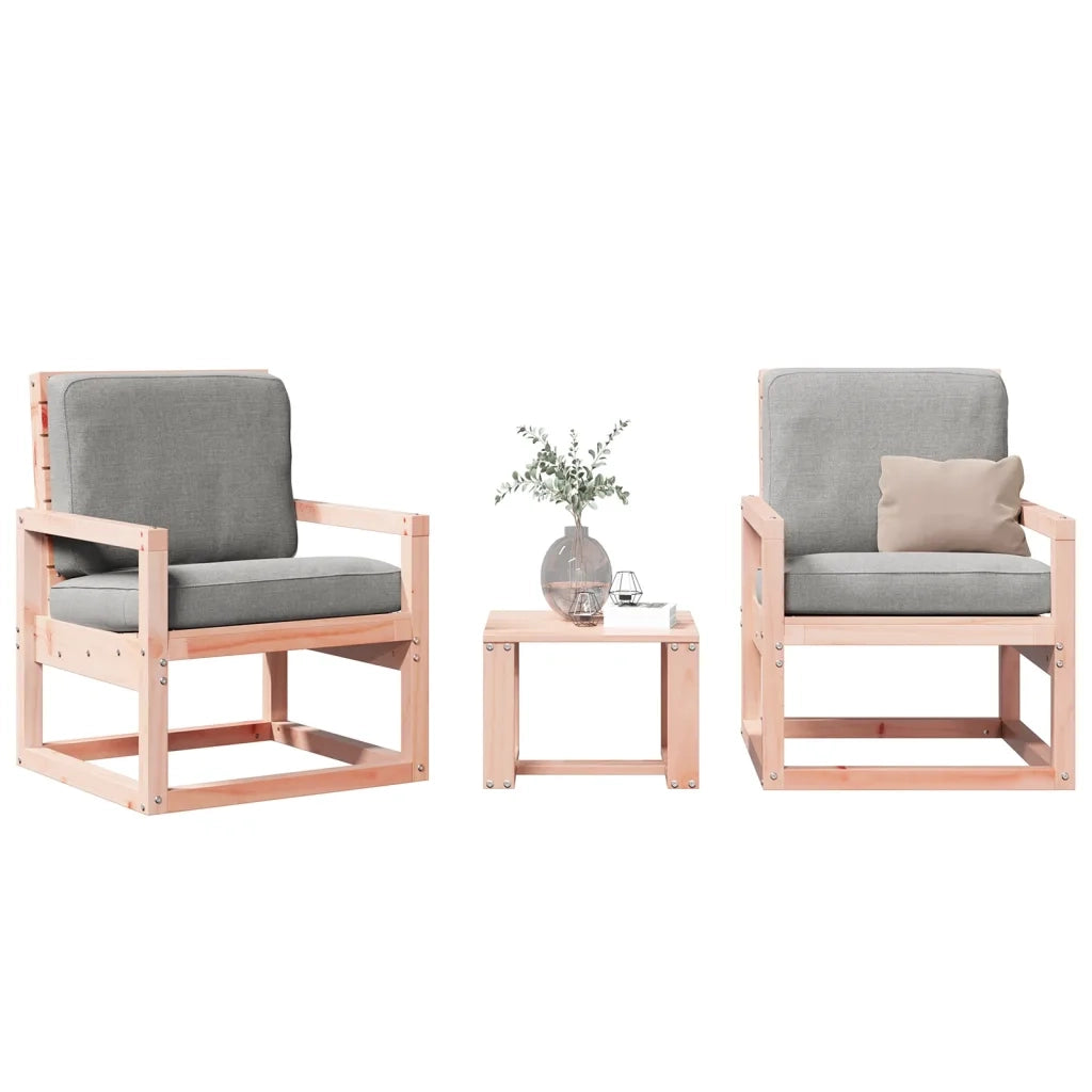 Set Salotto da Giardino 3 pz in Legno Massello di Douglas 832555