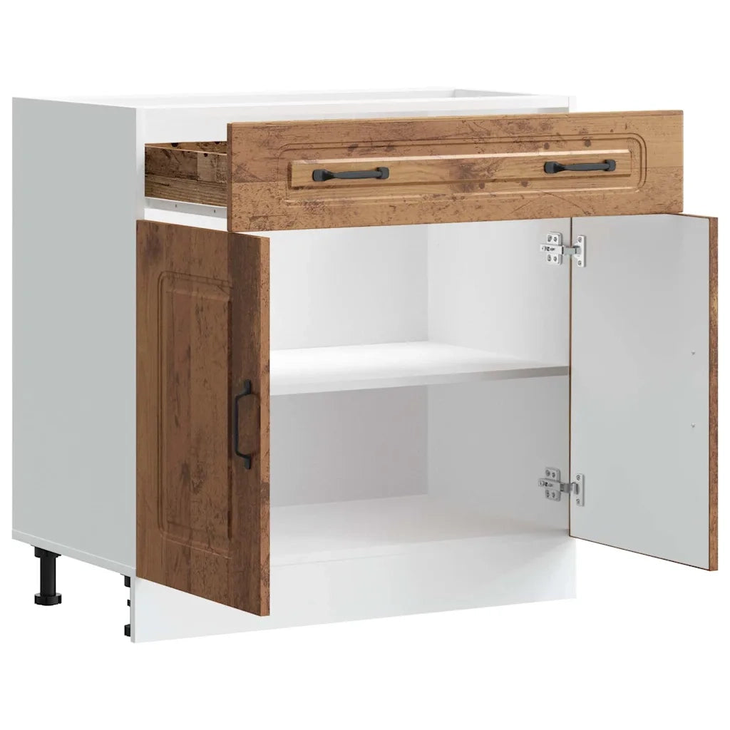 Base da Cucina-Mobile Base da Cucina Kalmar Legno Vecchio in Legno Multistrato 741858