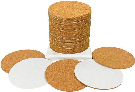 40 pezzi, 3,5 pollici di diametro, 2 mm di spessore, gomme autoadesive per base di decoupage artigianale per le feste come sottopiede o protezione sottopiede