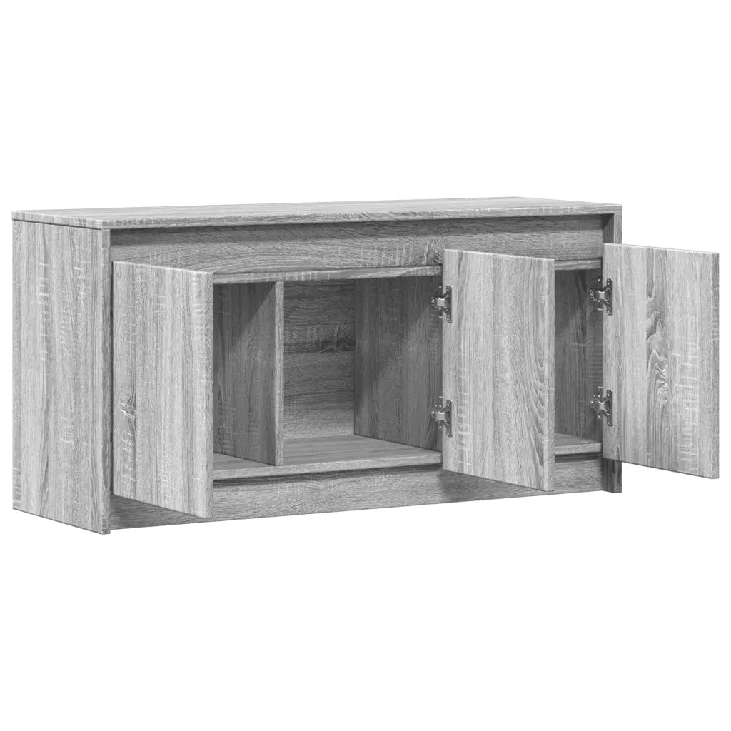 Mobile Porta TV con LED-Credenza per TV Grigio Sonoma 100x34x50cm in Truciolato 423916