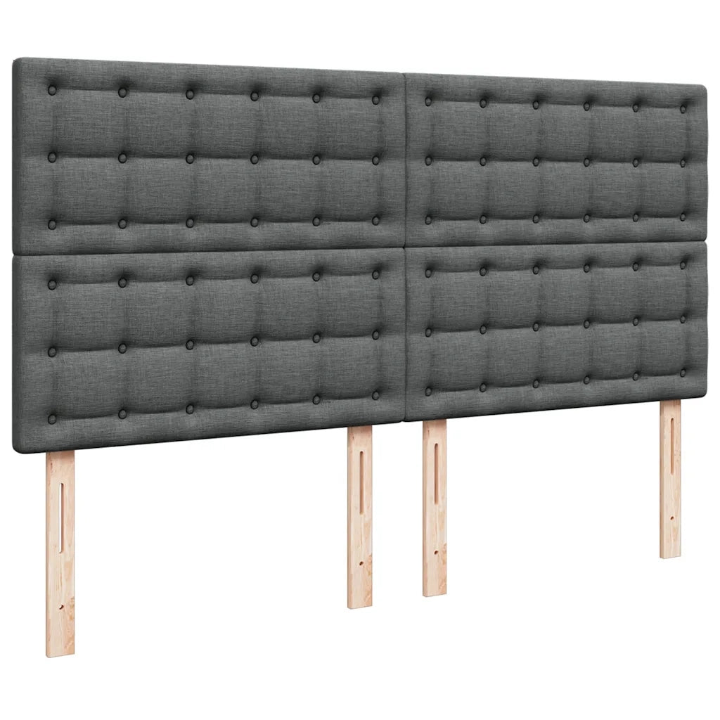 Struttura Letto Pouf con Materasso 160x200 cm in Tessuto 3313335