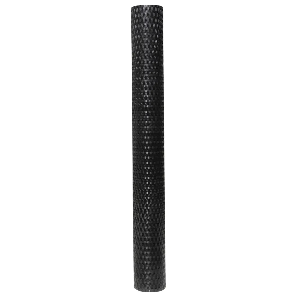 Paravento da Balcone Nero 400x80 cm in Polyrattan 156298