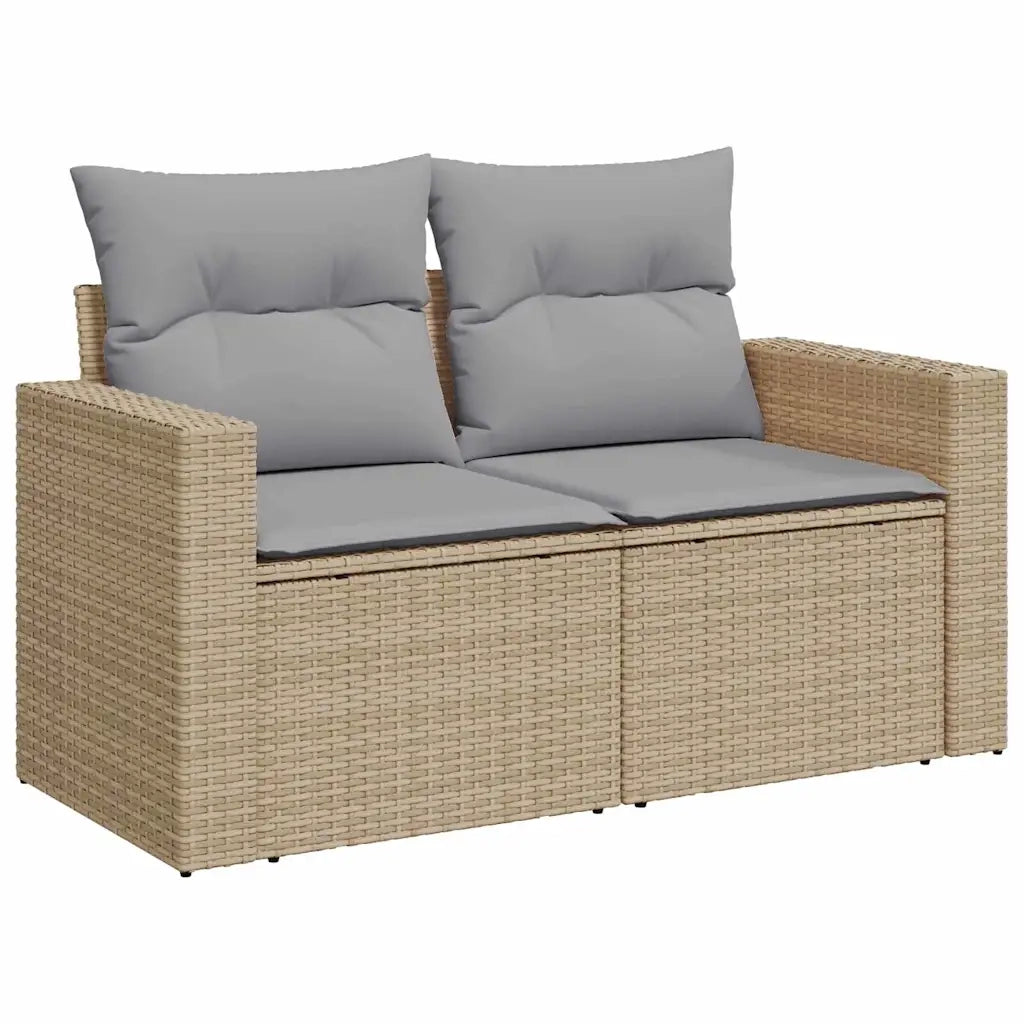 Set Divano da Giardino 12 pcs Beige polyrattan 3361657