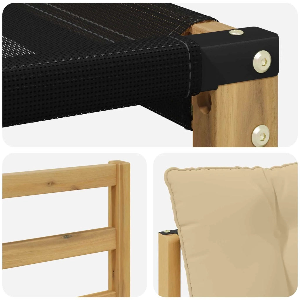Set di divani da esterno con cuscino 4 pcs Bianco e Beige 3388627