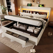 letto imbottito lino beige 160x200 cm