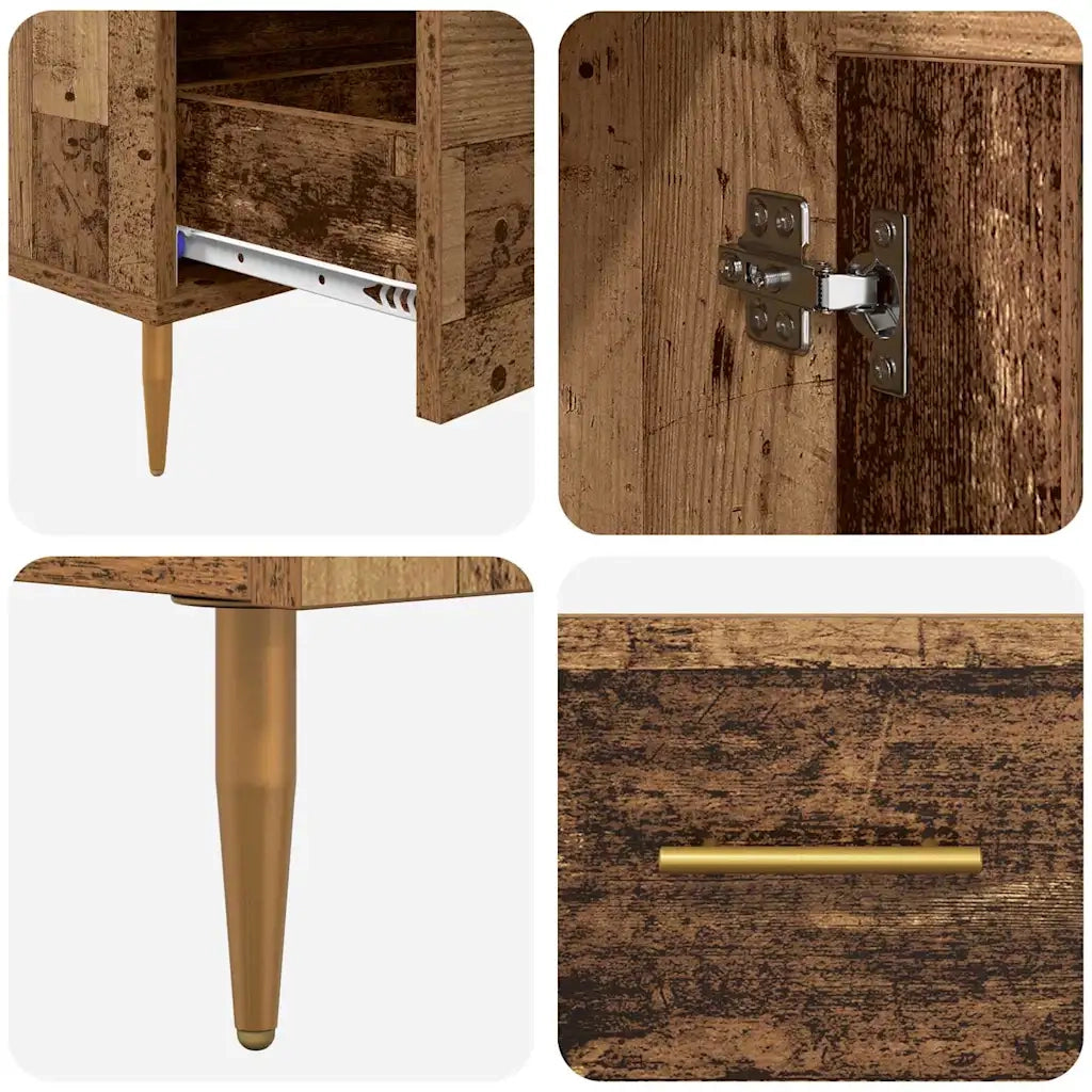 Credenza | Madia | Buffet da pranzo | Armadio da pranzo con cassetto Legno vecchio 69,5 x 31 x 115 cm