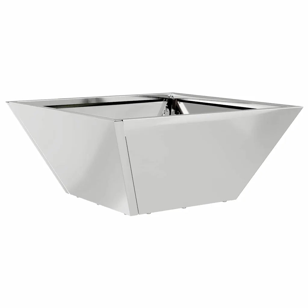 Vaso da giardino 5 pcs Argento 35 x 35 x 15 cm Acciaio zincato 873807