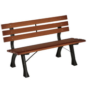 Panca da giardino 2 posti ¨C Xylo ¨C alluminio e legno 120x57x70 cm