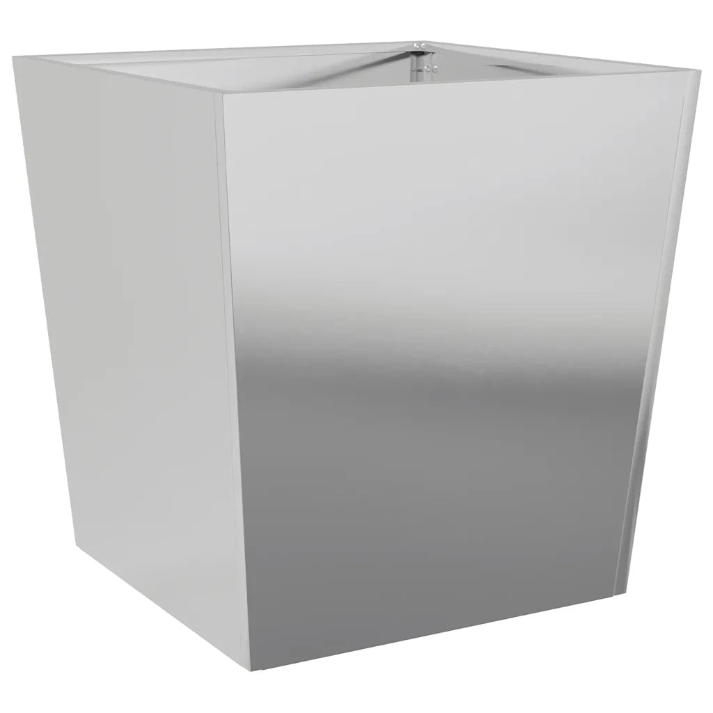 Fioriere da Giardino 2 pz 50x50x50 cm in Acciaio Zincato 851077