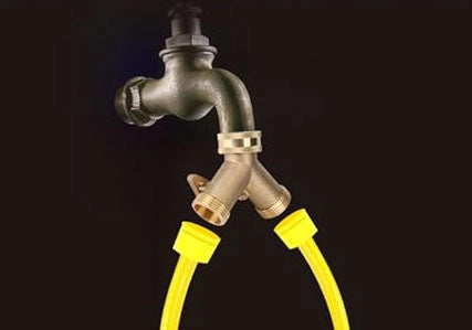 PRESA RUBINETTO DOPPIA USCITA IN OTTONE F 3/4 x M 3/4 x M 3/4 - IDEAL STAR