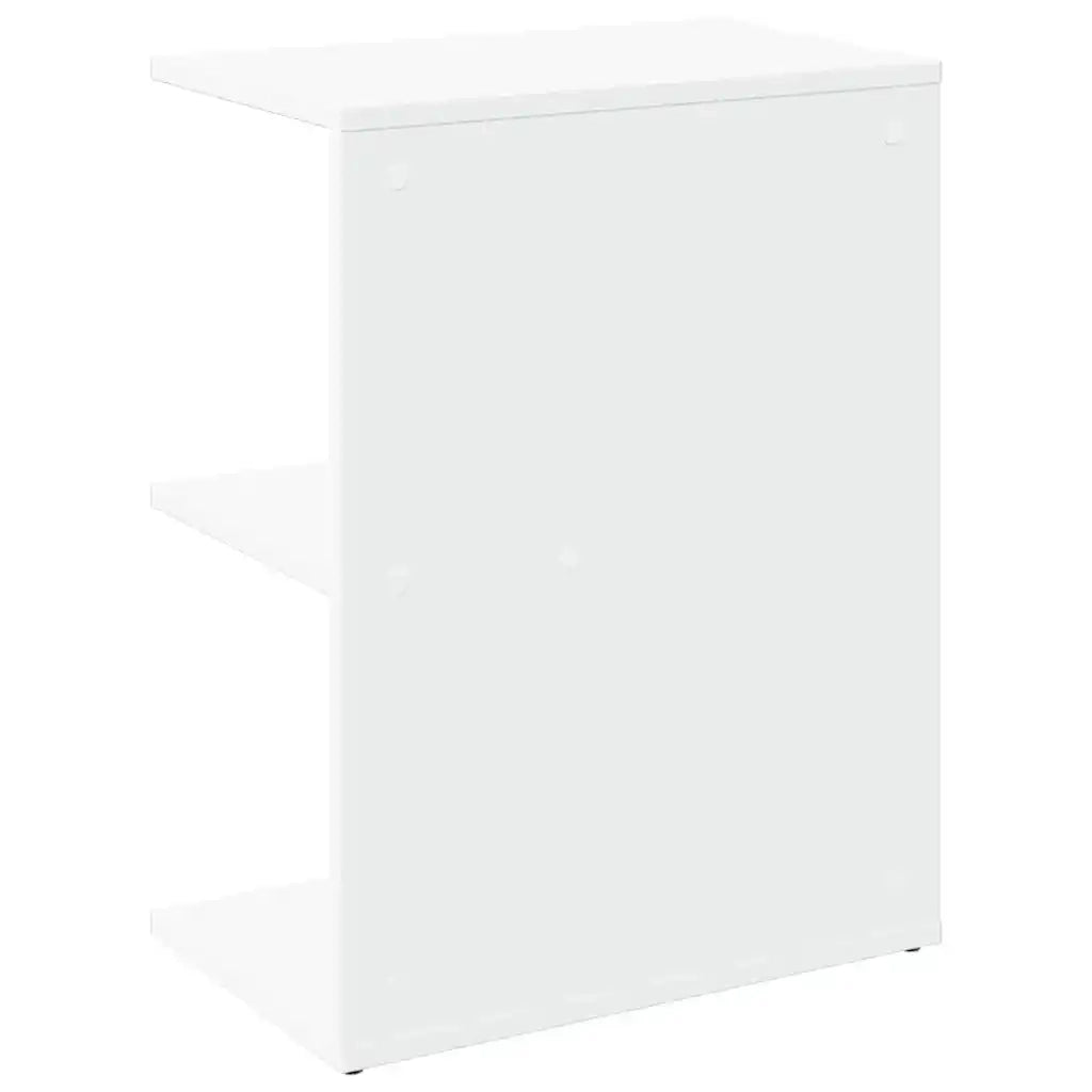 Comodino | Armadio da Notte | Mobiletto da notte Bianco 46,5x29x61 cm in Legno Multistrato