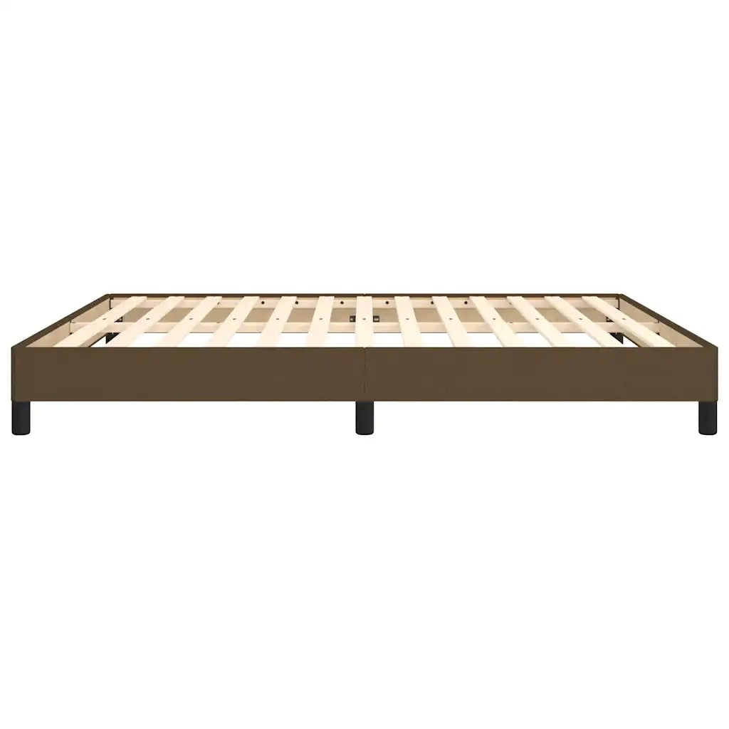 Letto matrimoniale | Letto per adulti | Giroletto senza Materasso Marrone Scuro 180x200 cm Tessuto