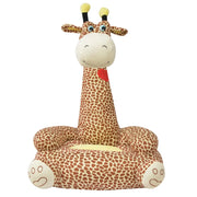 Poltrona in Peluche per Bambini Girafa Marrone 80160