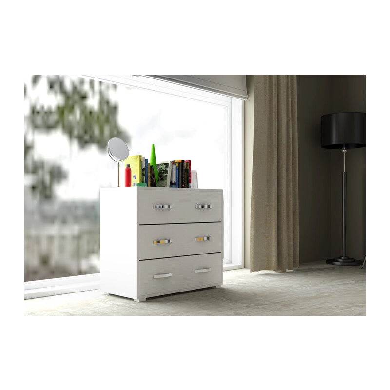 LINEA MODERN CASSETTIERA 3C BIAN FRAS 81X91X45- 1,0 pz