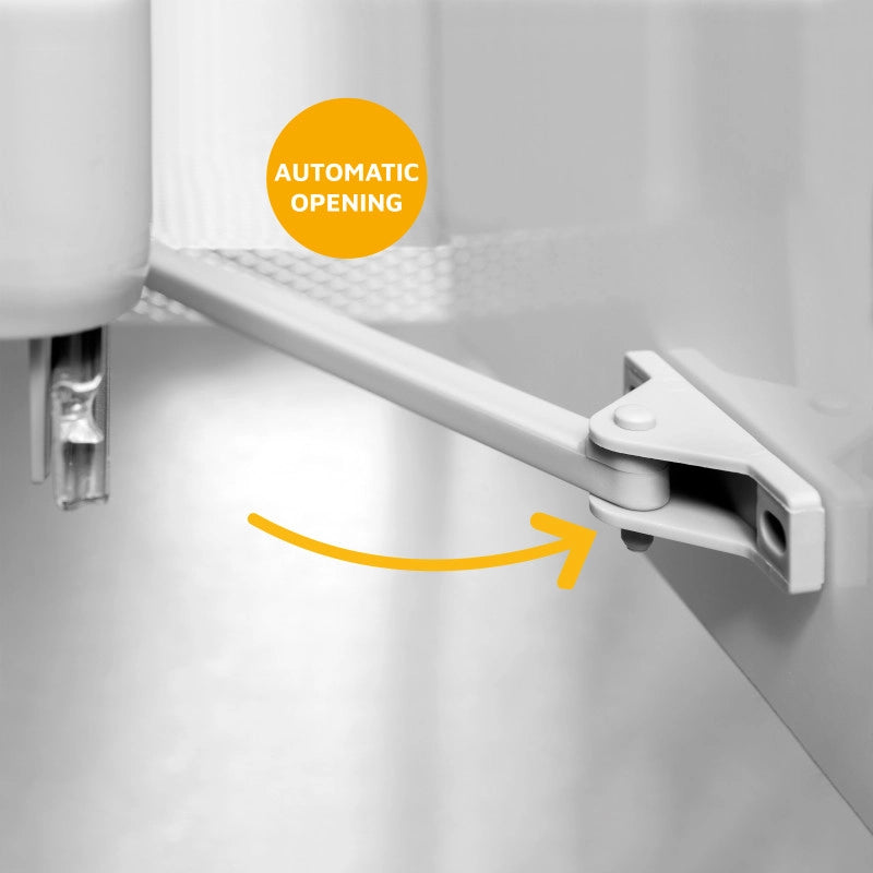 Porta-cravatte laterale estraibile, Anodizzato opaco, Tecnoplastica e Alluminio