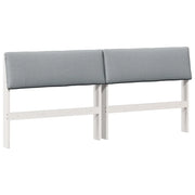 Testiera | Testata imbottita Grigio chiaro 200 cm Pino massello