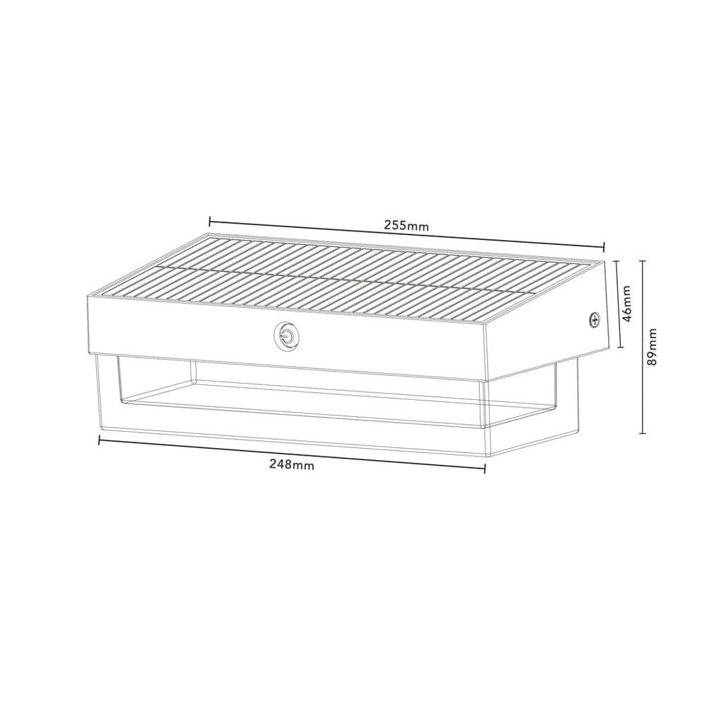 Applique solare LED Lampada da esterno con sensore di movimento IP54 1000lm luce fredda 6000K 3 modalità crepuscolare ricarica solare
