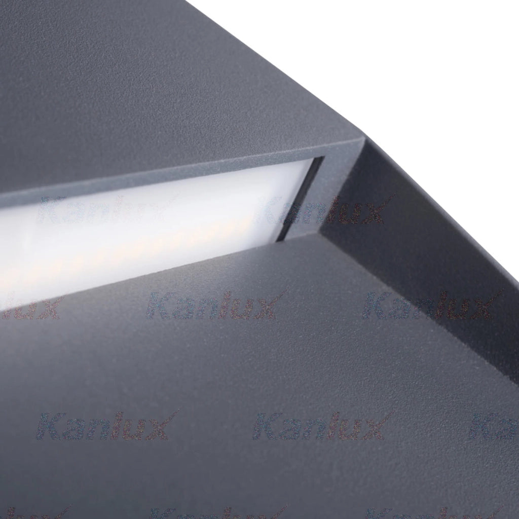 Applique esterna Kanlux DULI LED 6,5W 4000K antracite