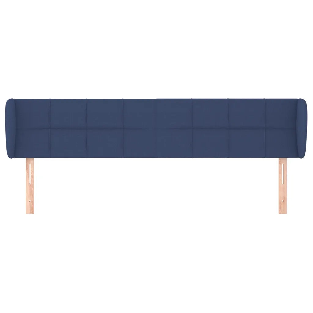 Testiera ad Orecchio-Testata con Orecchie Blu 203x23x78/88cm in Tessuto 908871