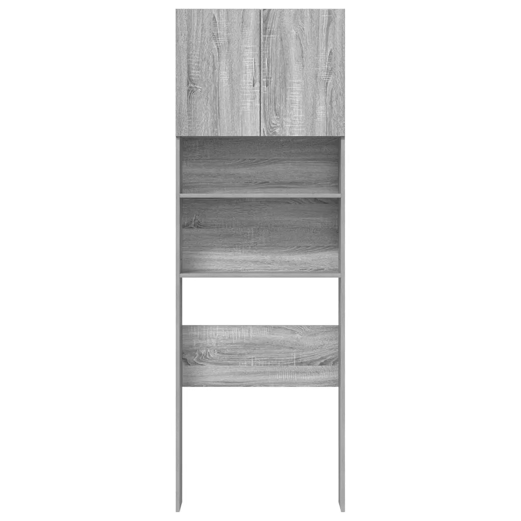 Mobile Lavatrice Grigio Sonoma 64x24x190 cm Legno Multistrato CFW7826054