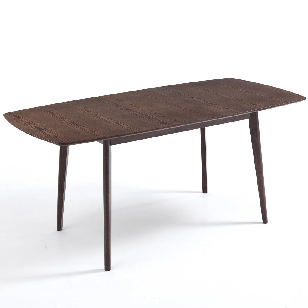 Tavolo allungabile effetto legno noce scuro cm. H.75xP.75xL.120/150