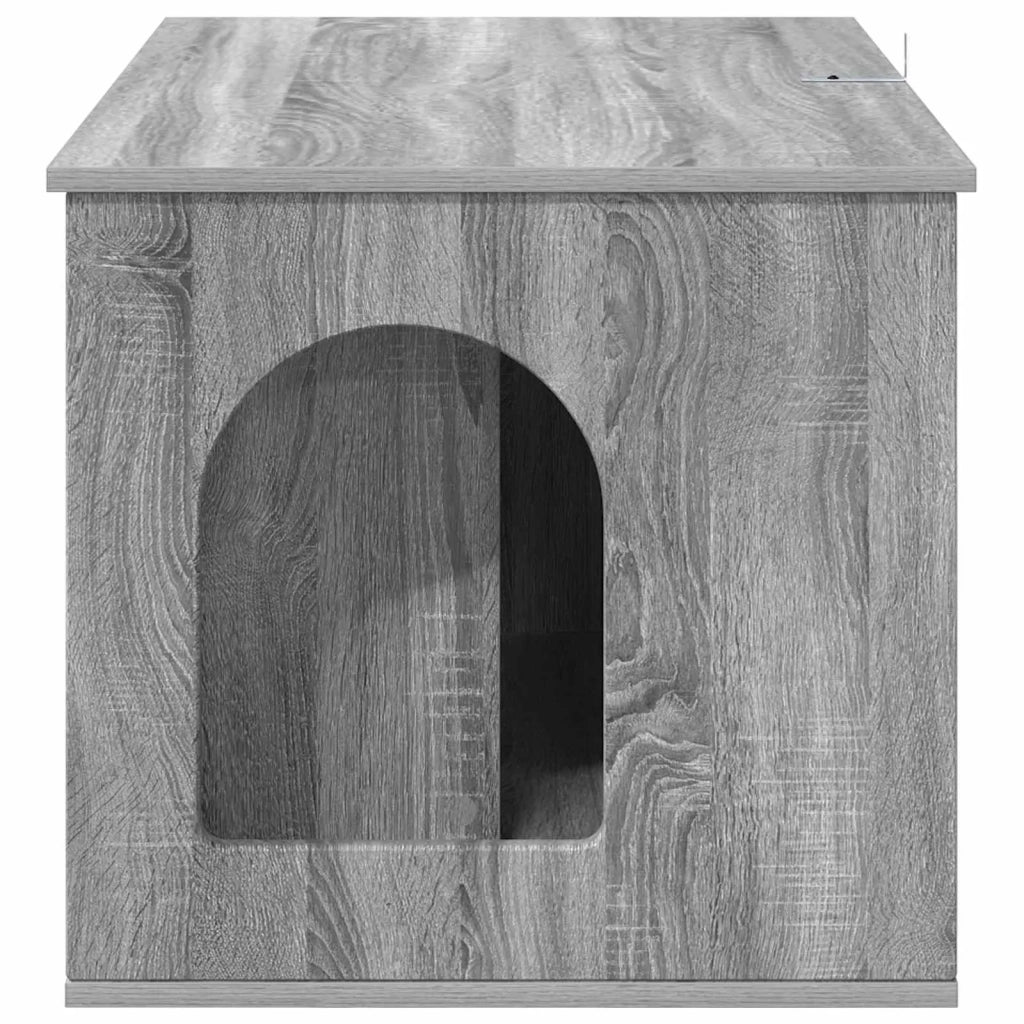Casa per Gatti Grigio Sonoma 85 x 55 x 50 cm Legno multistrato 8000731