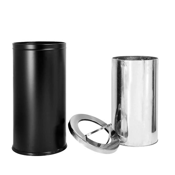 Cestino gettacarte da esterno con apertura e chiusura - Silver