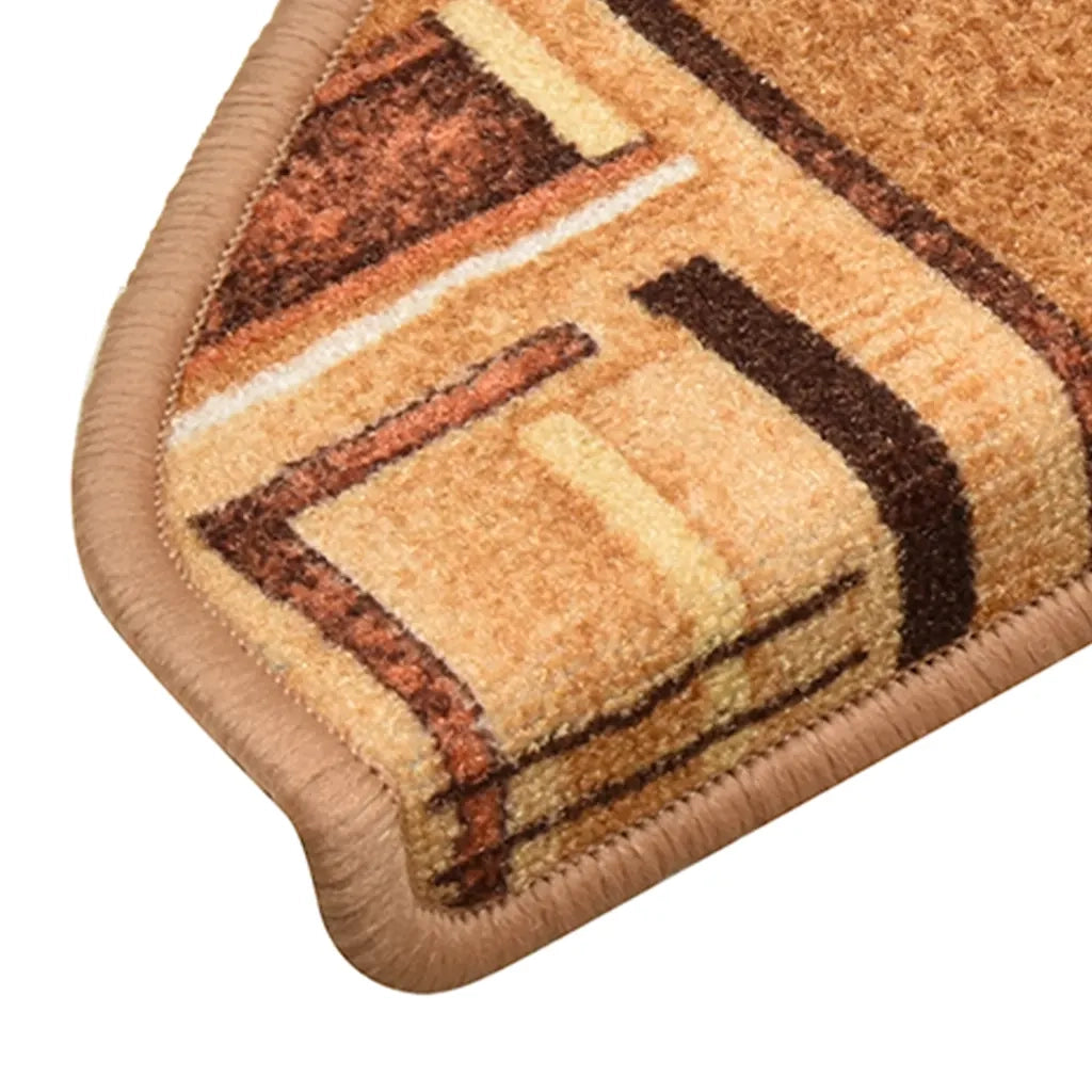 Tappetini per Scale Autoadesivi 5 pz | Gradini per Scale 65x21x4 cm Beige